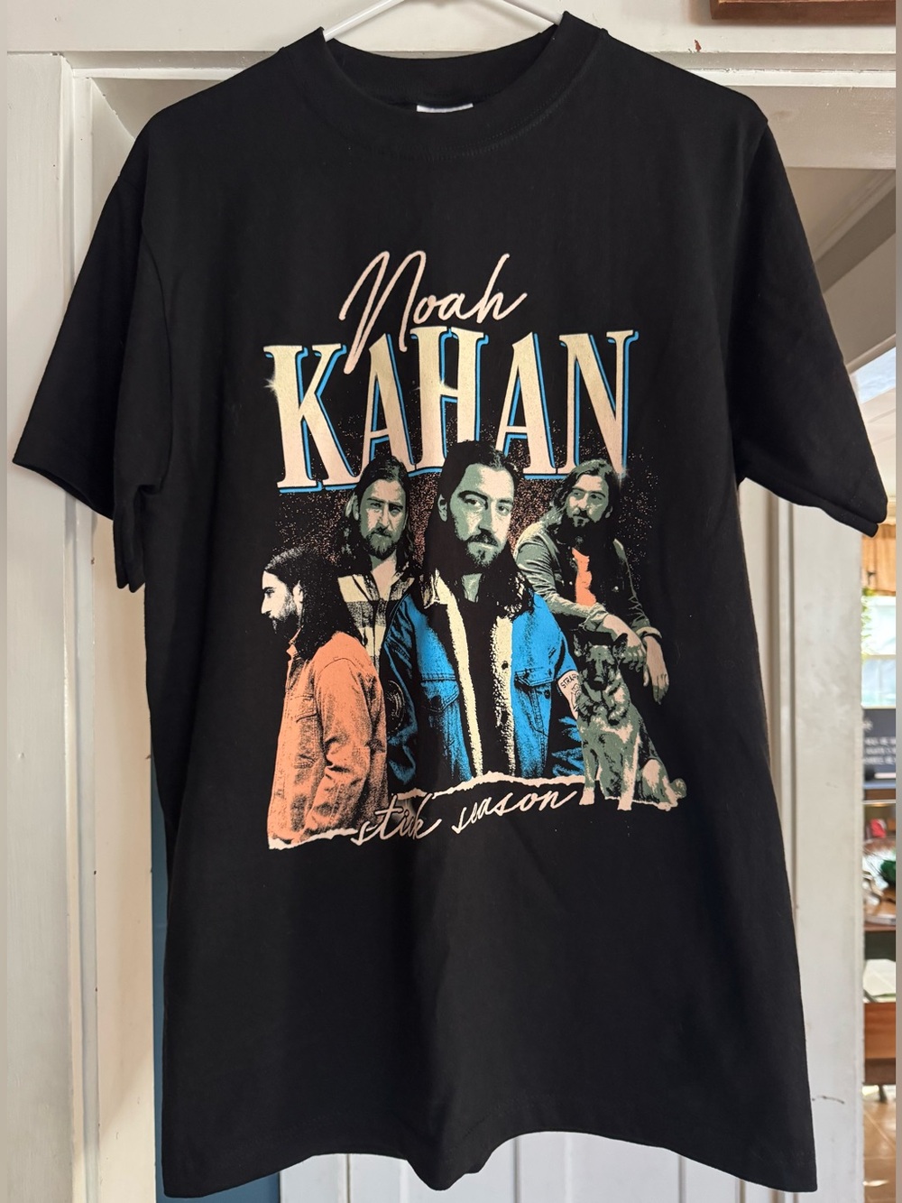 Noah Kahan Graphic Tee - Black with Multi-Color Print